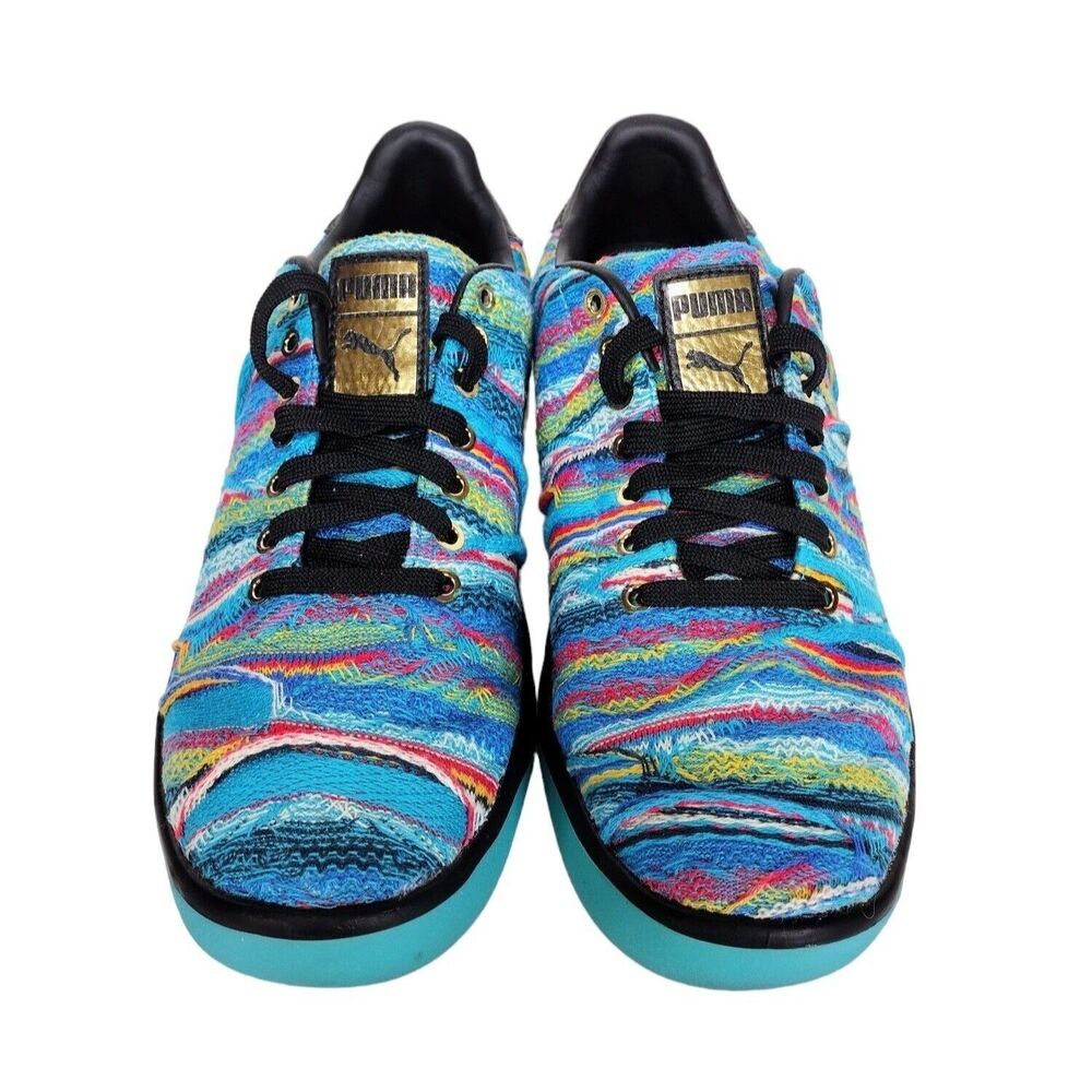 Coogie Puma California Blue Atoll Sweater Mesh Athletic Lifestyle Shoes Mens 9.5